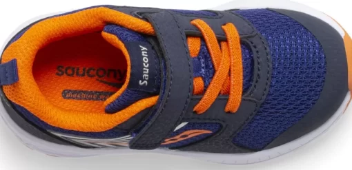 Unisex | Girls*saucony Little Kid's Wind FST Jr. Sneaker Navy | Orange