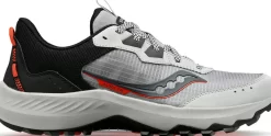 Wide Widths | Trail/Hiking*saucony Men's Aura TR Wide Concrete | Black