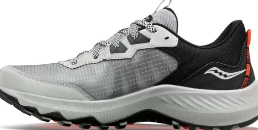 Wide Widths | Trail/Hiking*saucony Men's Aura TR Wide Concrete | Black
