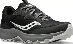 Wide Widths | Trail/Hiking*saucony Men's Aura TR Wide Black | Gravel