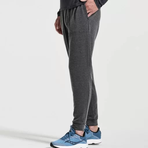 Bottoms*saucony Men's Boston Pant Black Heather