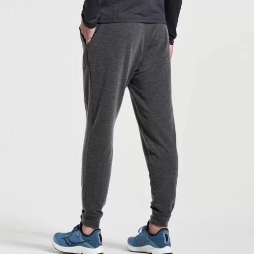 Bottoms*saucony Men's Boston Pant Black Heather