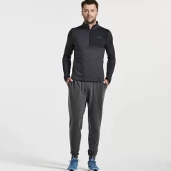 Bottoms*saucony Men's Boston Pant Black Heather