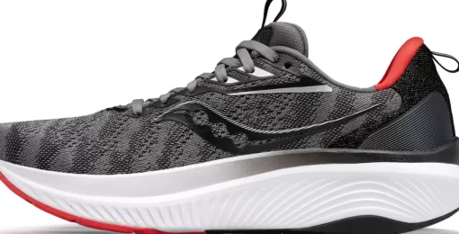 Wide Widths | Walking*saucony Men's Echelon 9 Charcoal | Red Sky