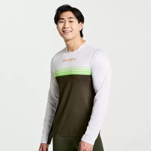 Tops | Clothing*saucony Men's Elite Long Sleeve Umbra