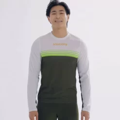 Tops | Clothing*saucony Men's Elite Long Sleeve Umbra