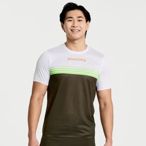 Tops | Clothing*saucony Men's Elite Short Sleeve Umbra
