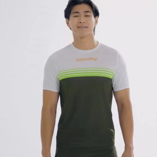 Tops | Clothing*saucony Men's Elite Short Sleeve Umbra