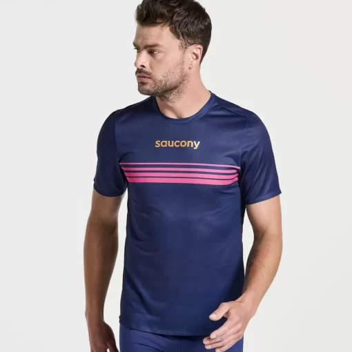 Tops | Clothing*saucony Men's Elite Short Sleeve Sodalite