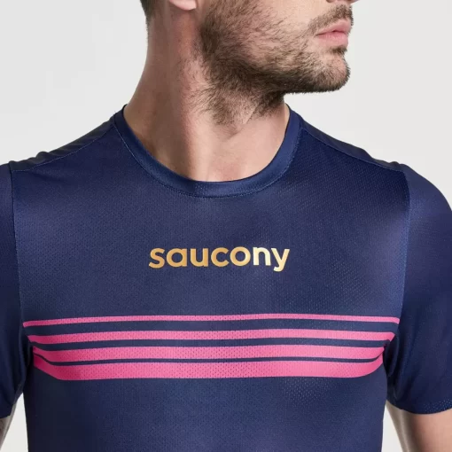 Tops | Clothing*saucony Men's Elite Short Sleeve Sodalite