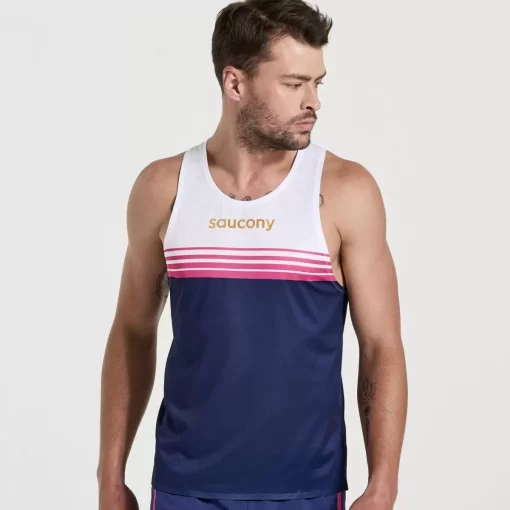 Tops | Clothing*saucony Men's Elite Singlet Sodalite