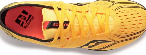 Running | Performance*saucony Men's Endorphin 3 Spike ViZiGold | ViZiRed