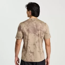 Clothing | Apparel*saucony Men's Explorer Short Sleeve Pewter Tie-Dye Print