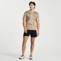 Clothing | Apparel*saucony Men's Explorer Short Sleeve Pewter Tie-Dye Print