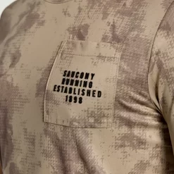Clothing | Apparel*saucony Men's Explorer Short Sleeve Pewter Tie-Dye Print
