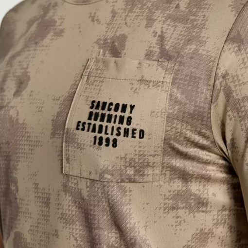 Clothing | Apparel*saucony Men's Explorer Short Sleeve Pewter Tie-Dye Print