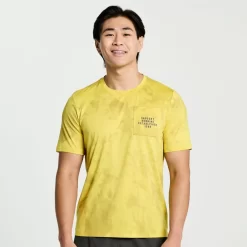 Clothing | Apparel*saucony Men's Explorer Short Sleeve Arroyo Tie-Dye Print