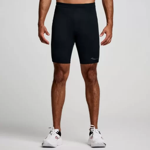 Bottoms | Clothing*saucony Men's Fortify Lined Half Tight Black