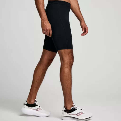 Bottoms | Clothing*saucony Men's Fortify Lined Half Tight Black