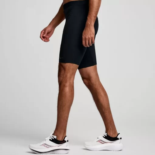 Bottoms | Clothing*saucony Men's Fortify Lined Half Tight Black