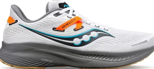 Guide | Top Styles*saucony Men's Guide 16 White | Gravel