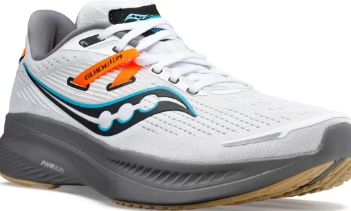 Guide | Top Styles*saucony Men's Guide 16 White | Gravel