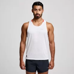 Tops*saucony Men's Kinvara Tank White