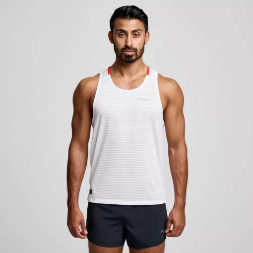 Tops*saucony Men's Kinvara Tank White