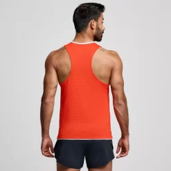 Tops*saucony Men's Kinvara Tank Infrared