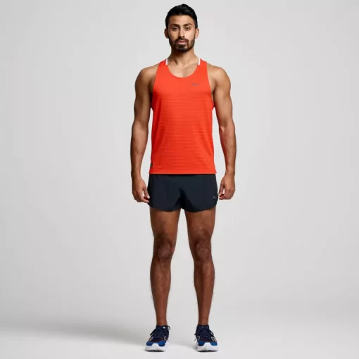 Tops*saucony Men's Kinvara Tank Infrared