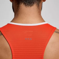 Tops*saucony Men's Kinvara Tank Infrared