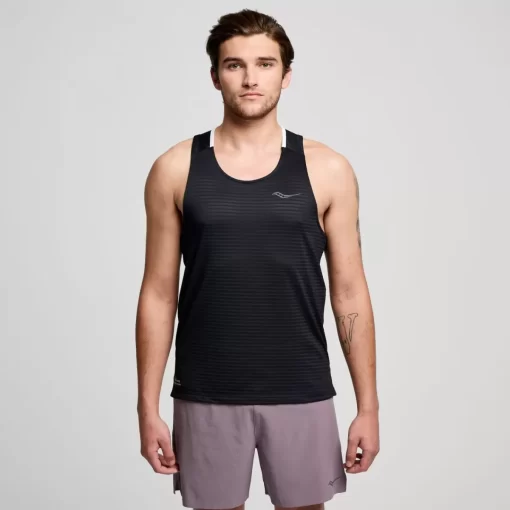 Tops*saucony Men's Kinvara Tank Black