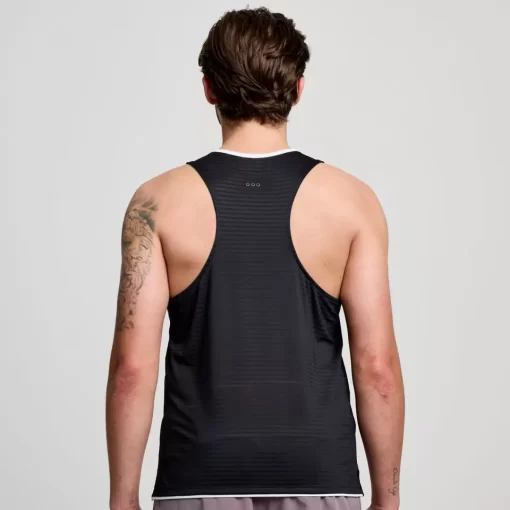 Tops*saucony Men's Kinvara Tank Black