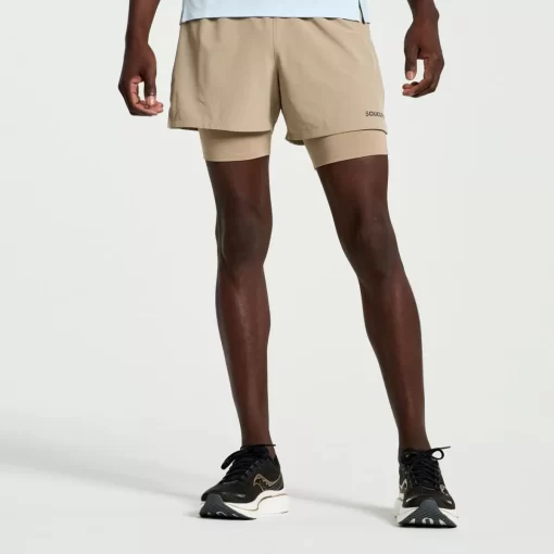 Clothing | Apparel*saucony Men's Outpace 4" 2-in-1 Short Pewter