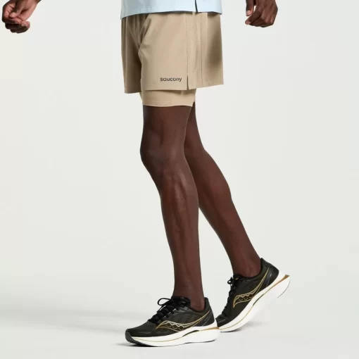 Clothing | Apparel*saucony Men's Outpace 4" 2-in-1 Short Pewter
