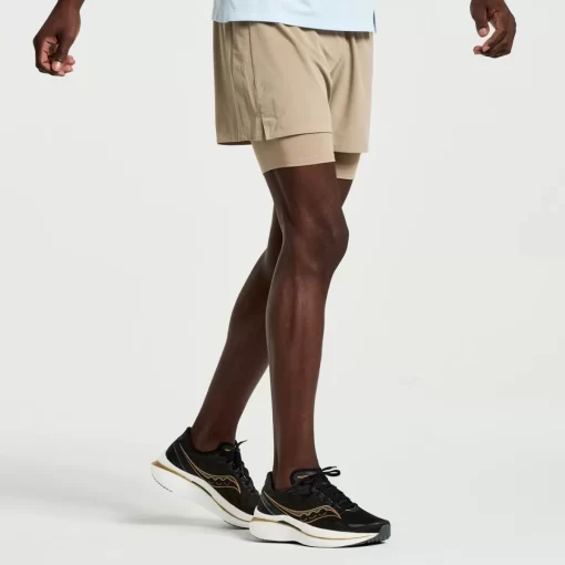Clothing | Apparel*saucony Men's Outpace 4" 2-in-1 Short Pewter
