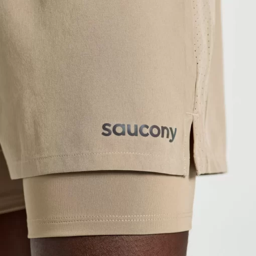 Clothing | Apparel*saucony Men's Outpace 4" 2-in-1 Short Pewter