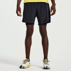 Clothing | Apparel*saucony Men's Outpace 7" 2-in-1 Short Black