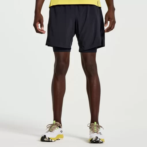 Clothing | Apparel*saucony Men's Outpace 7" 2-in-1 Short Black