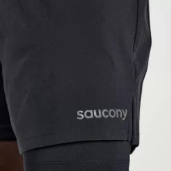 Clothing | Apparel*saucony Men's Outpace 7" 2-in-1 Short Black
