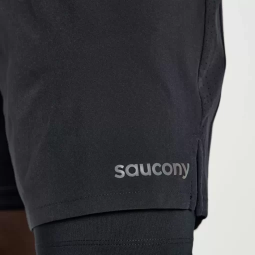 Clothing | Apparel*saucony Men's Outpace 7" 2-in-1 Short Black