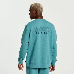Clothing | Apparel*saucony Men's Rested Crewneck North Atlantic Heather Graphic