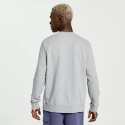 Clothing | Apparel*saucony Men's Rested Crewneck Light Grey Heather Graphic