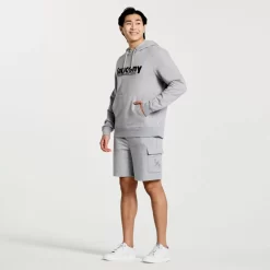 Clothing | Apparel*saucony Men's Rested Hoodie Light Grey Heather Graphic