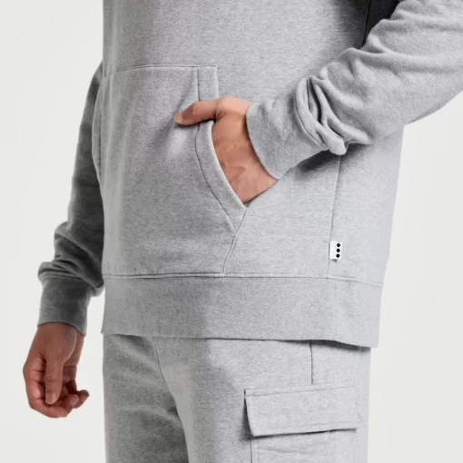 Clothing | Apparel*saucony Men's Rested Hoodie Light Grey Heather Graphic