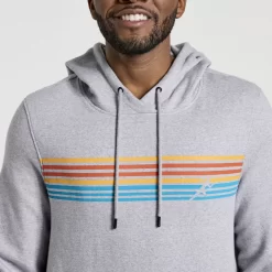 Clothing | Apparel*saucony Men's Rested Hoodie Light Grey Heather