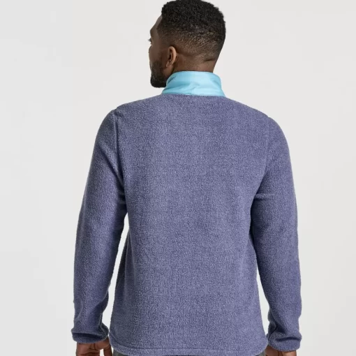 Clothing | Apparel*saucony Men's Rested Sherpa 1/4 Zip Sodalite Heather