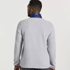 Clothing | Apparel*saucony Men's Rested Sherpa 1/4 Zip Light Grey Heather