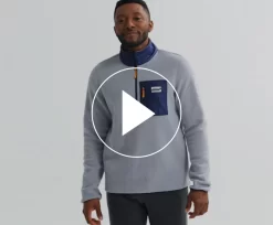 Clothing | Apparel*saucony Men's Rested Sherpa 1/4 Zip Light Grey Heather