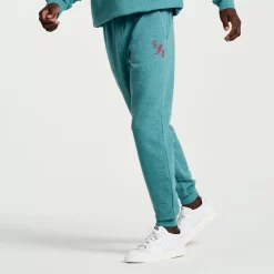 Clothing | Apparel*saucony Men's Rested Sweatpant North Atlantic Heather Graphic